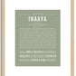 Inaaya | Name Art Print