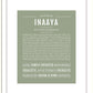 Inaaya | Name Art Print