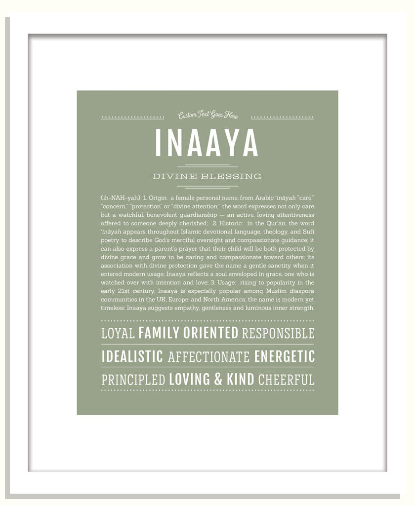 Inaaya | Name Art Print