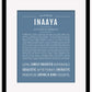 Inaaya | Name Art Print