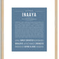 Inaaya | Name Art Print