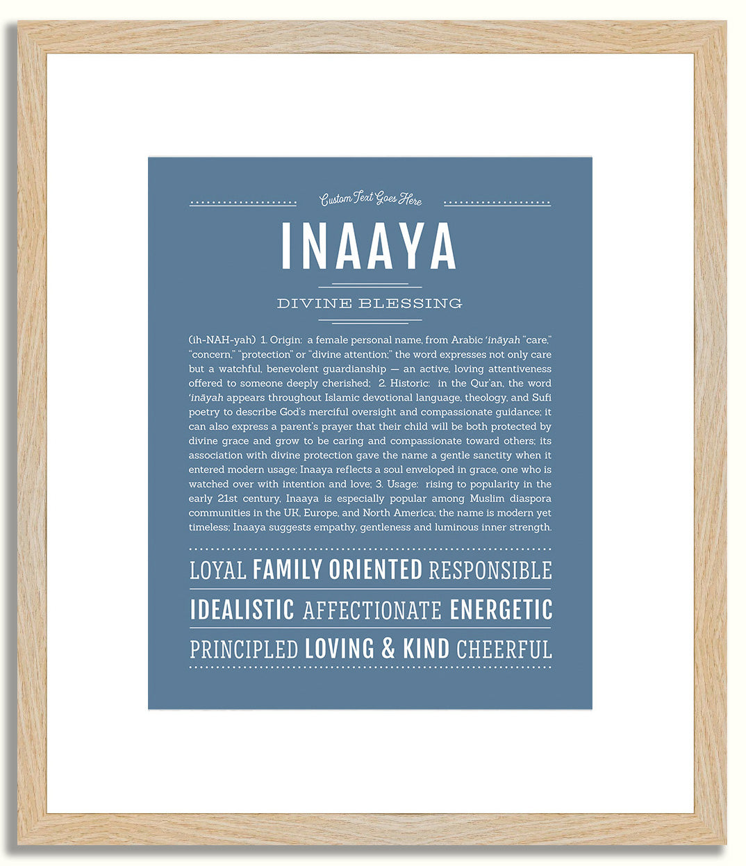 Inaaya | Name Art Print