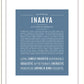 Inaaya | Name Art Print