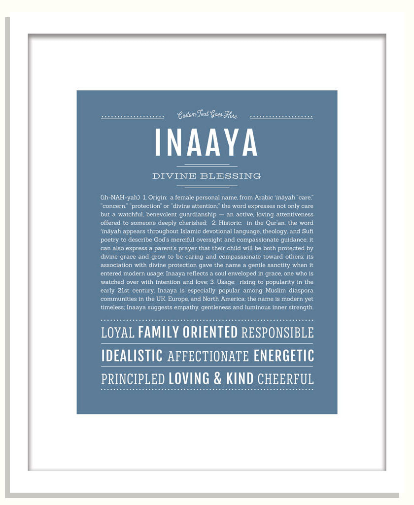 Inaaya | Name Art Print