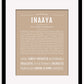 Inaaya | Name Art Print