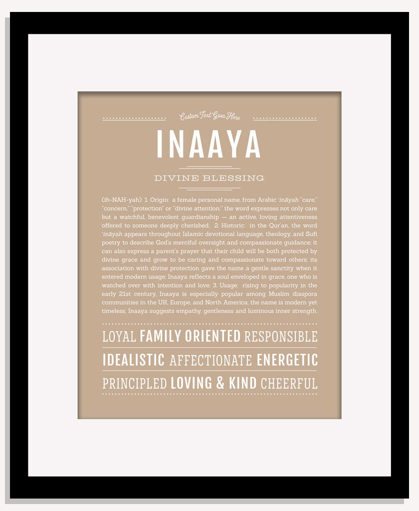 Inaaya | Name Art Print