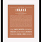 Inaaya | Name Art Print
