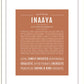 Inaaya | Name Art Print