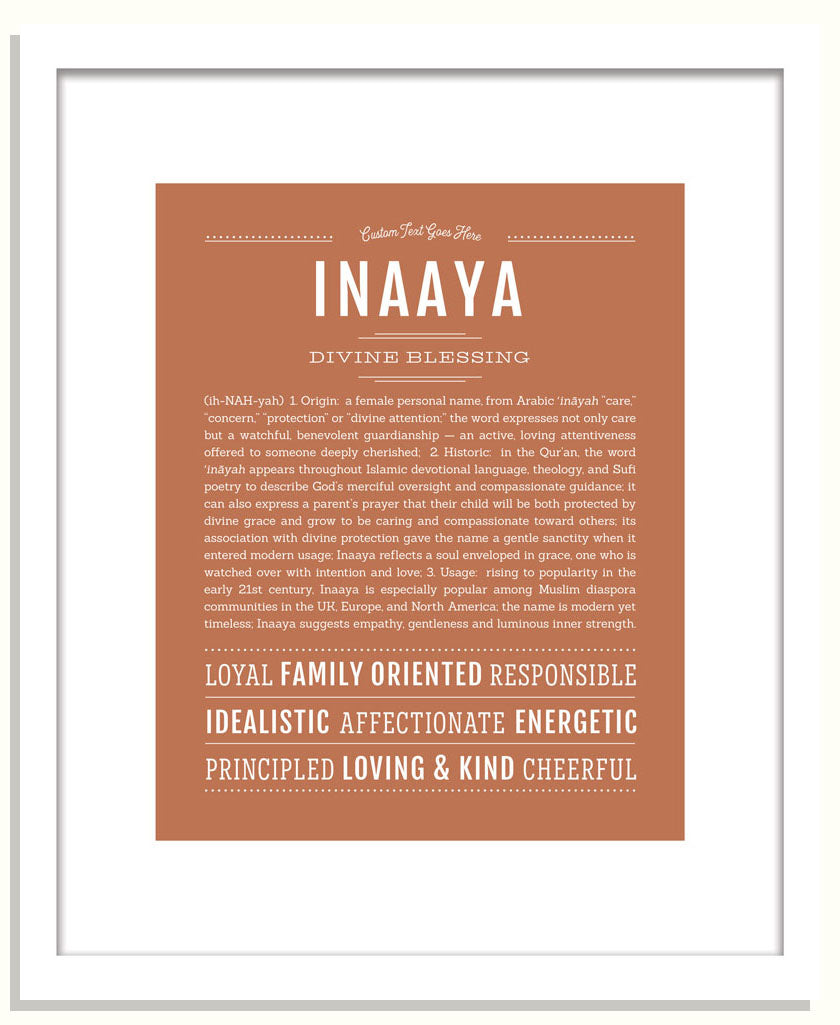 Inaaya | Name Art Print