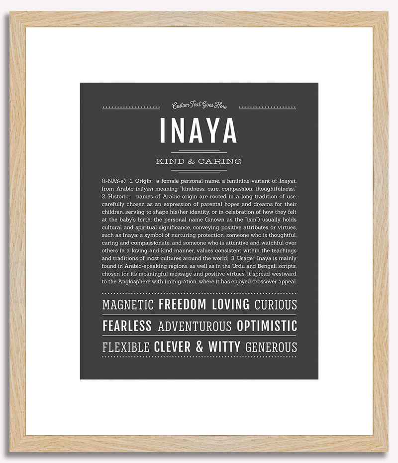 Inaya | Name Art Print