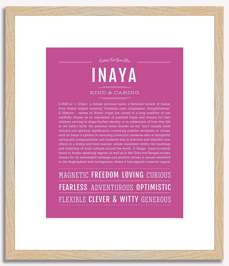 Inaya | Name Art Print