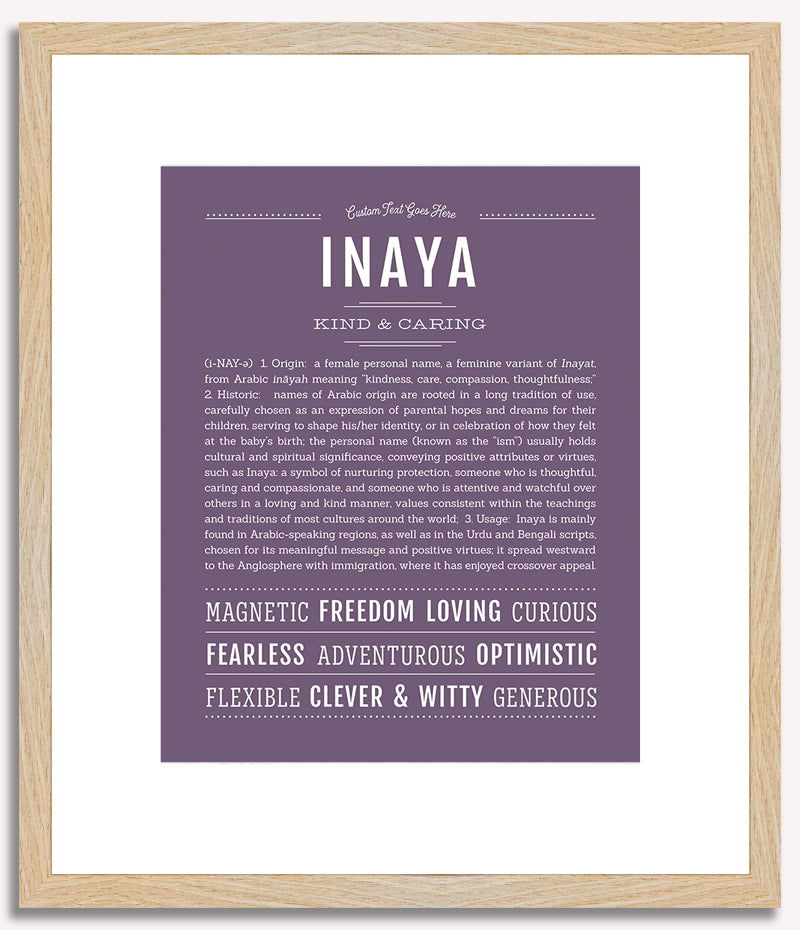 Inaya | Name Art Print