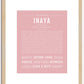 Inaya | Name Art Print