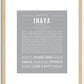 Inaya | Name Art Print