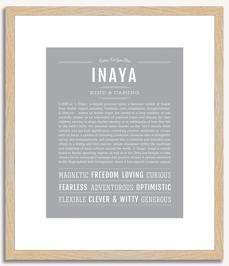 Inaya | Name Art Print