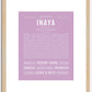 Inaya | Name Art Print