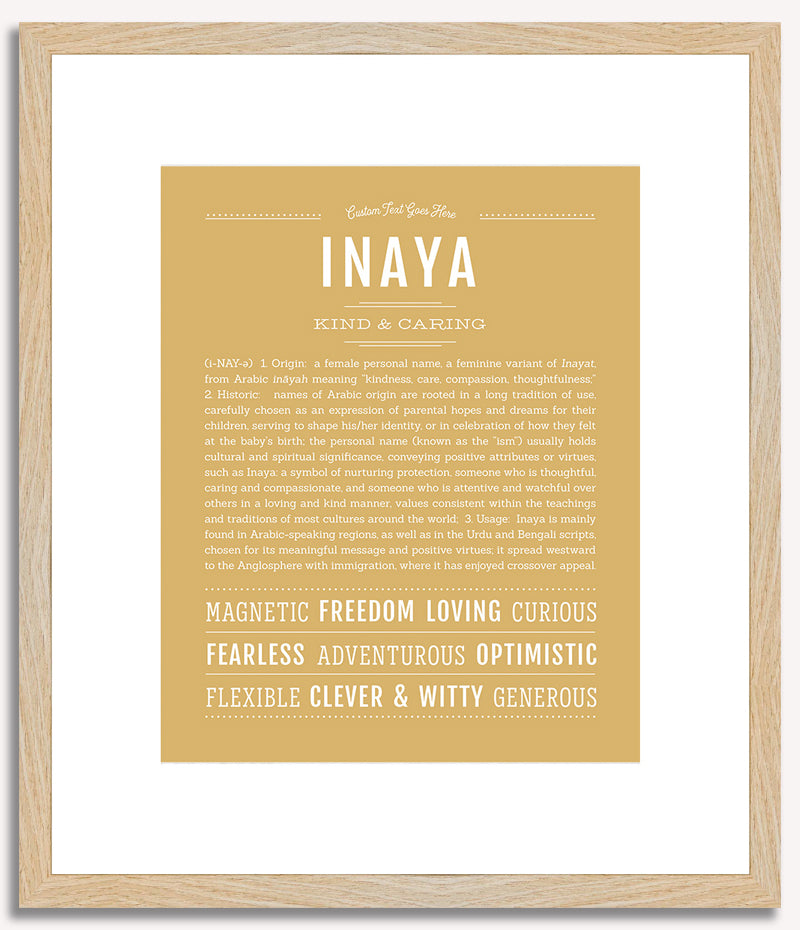 Inaya | Name Art Print