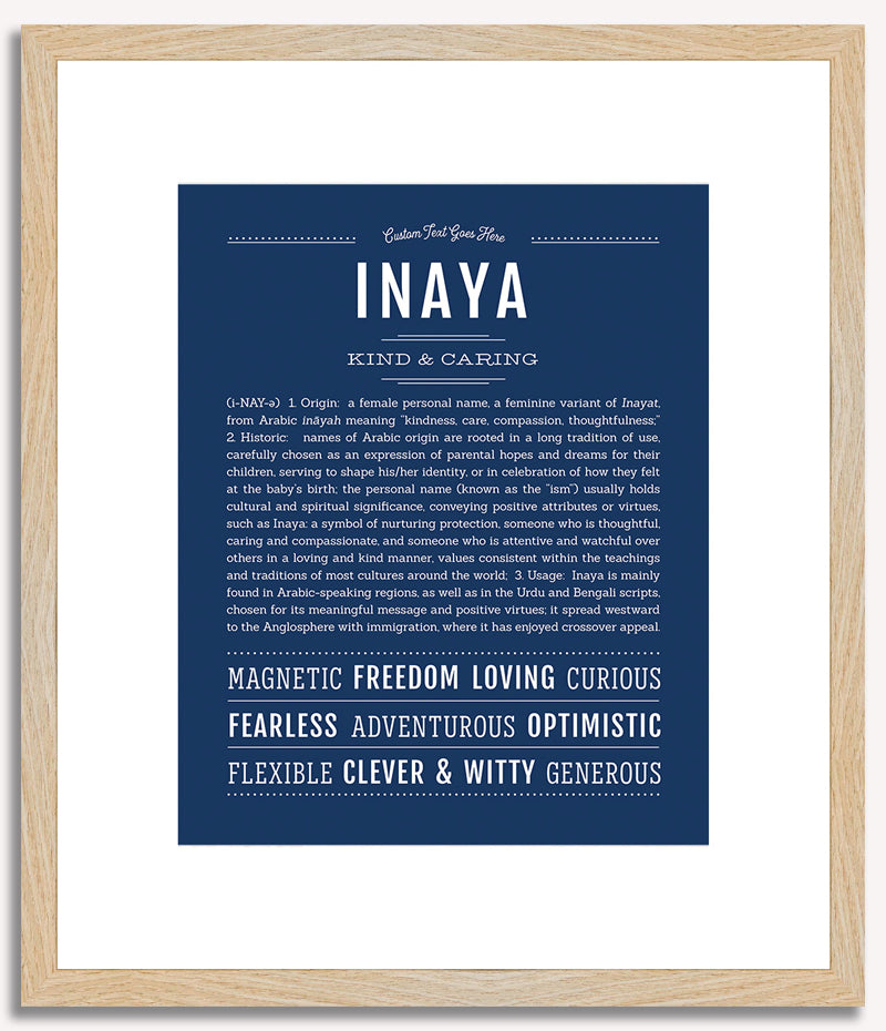 Inaya | Name Art Print