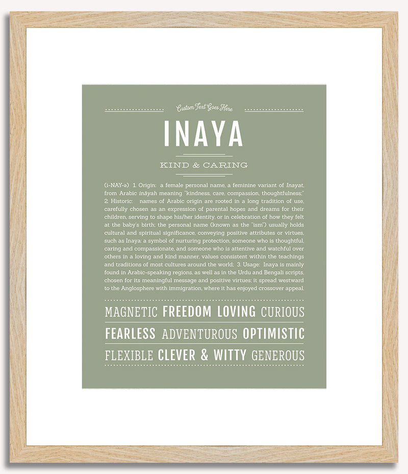 Inaya | Name Art Print