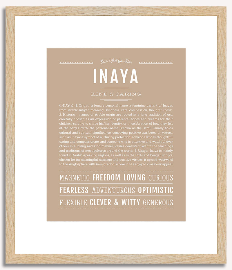 Inaya | Name Art Print