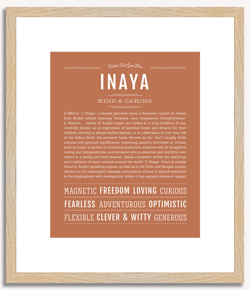 Inaya | Name Art Print