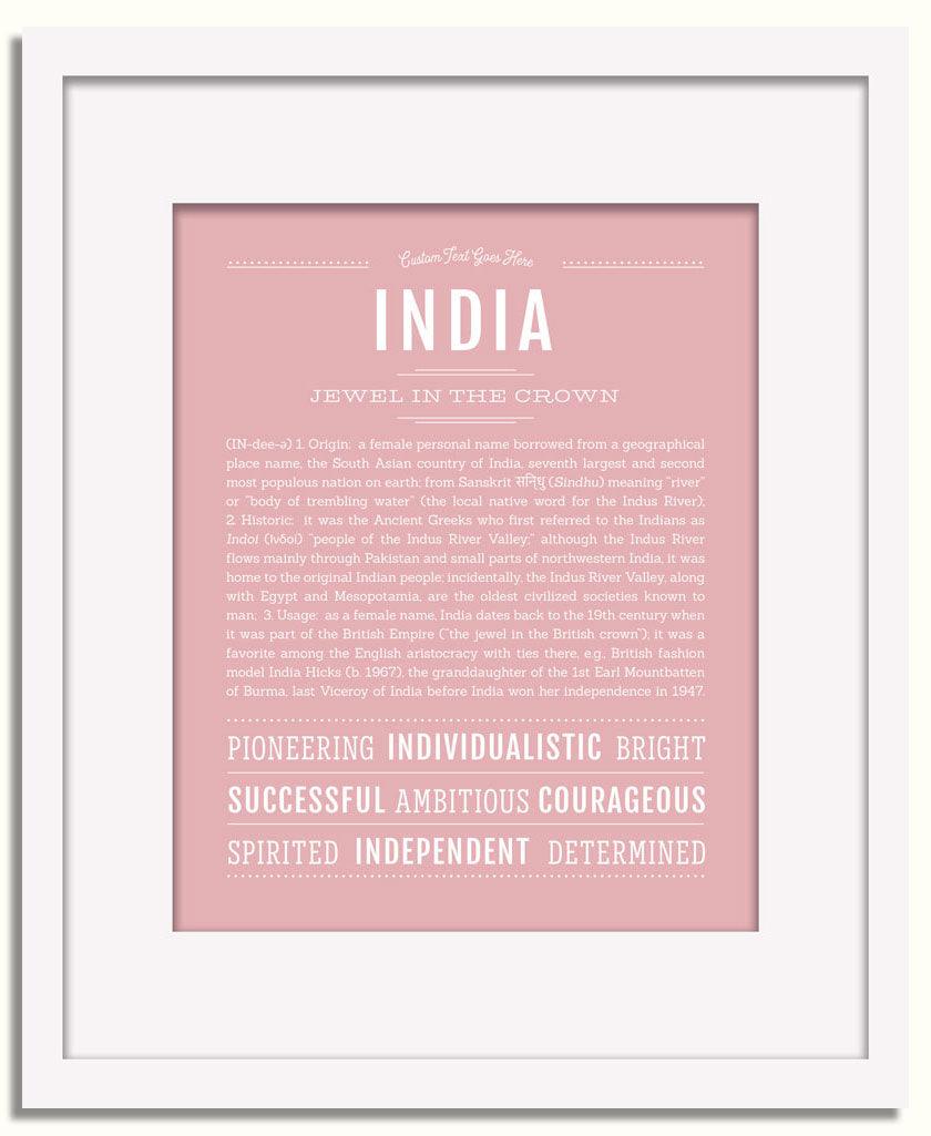 Frame Options | Dusty Rose | White Frame, Matted