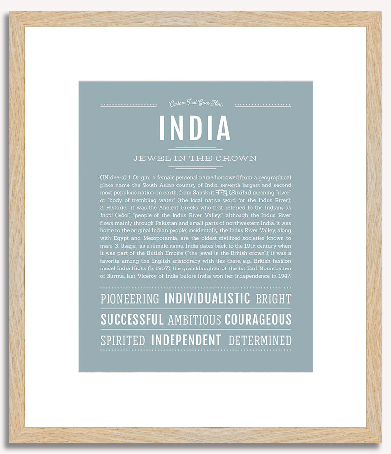 India | Name Art Print