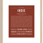 Indie | Name Art Print