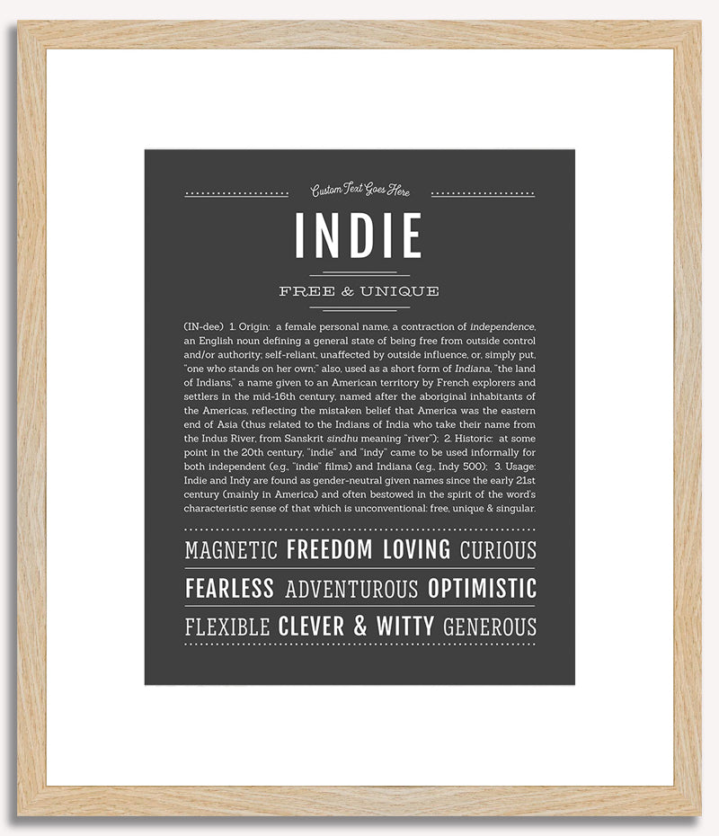 Indie | Name Art Print