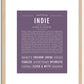 Indie | Name Art Print