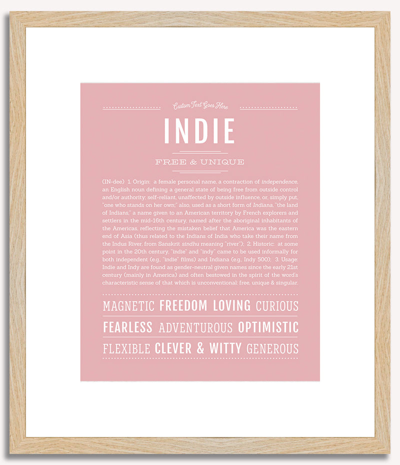 Indie | Name Art Print