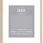 Indie | Name Art Print