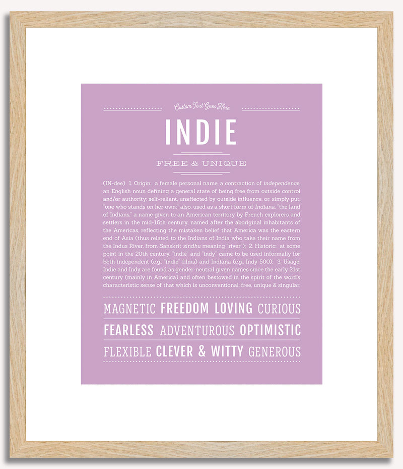 Indie | Name Art Print