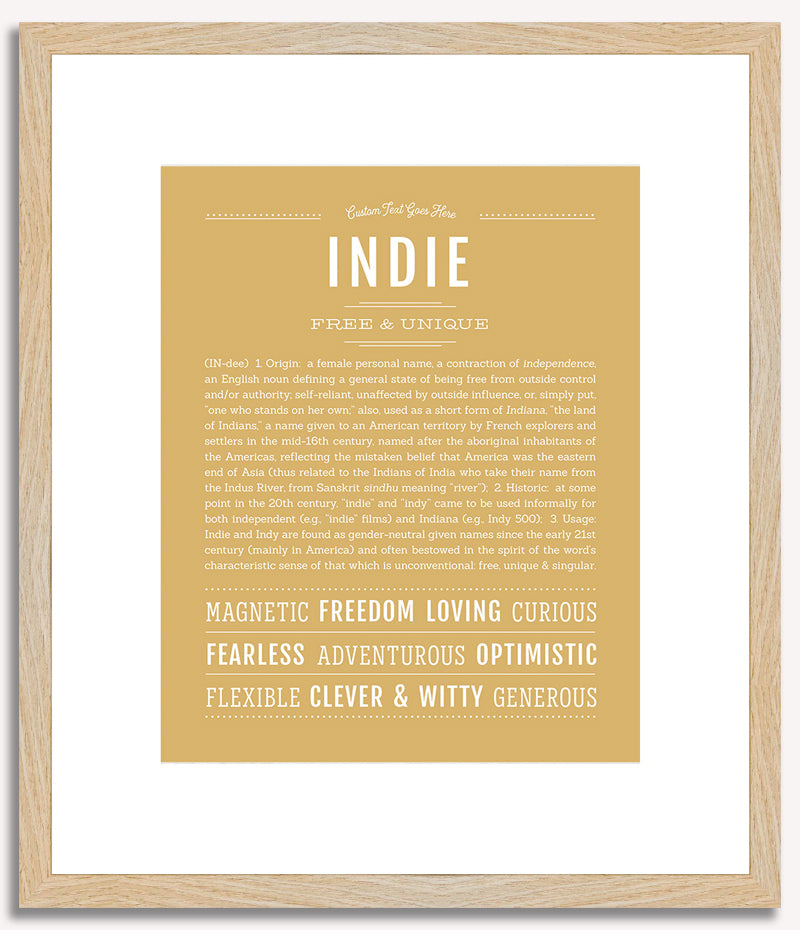 Indie | Name Art Print