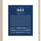 Indie | Name Art Print