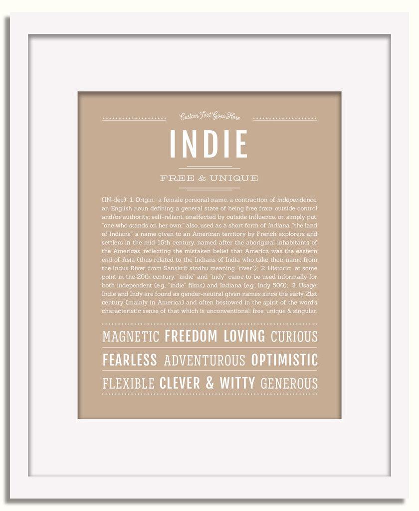 Frame Options | Tan | White Frame, Matted