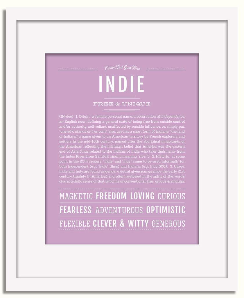 Frame Options | Lilac | White Frame, Matted