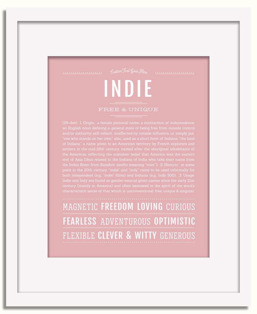 Frame Options | Dusty Rose | White Frame, Matted