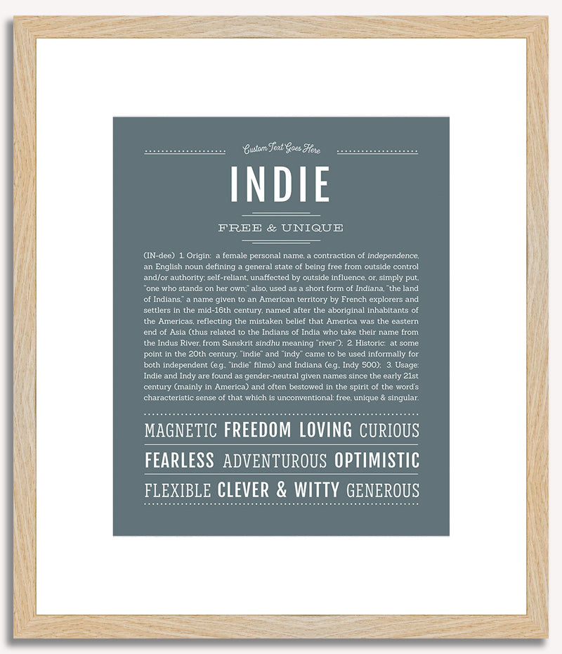 Indie | Name Art Print