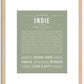 Indie | Name Art Print