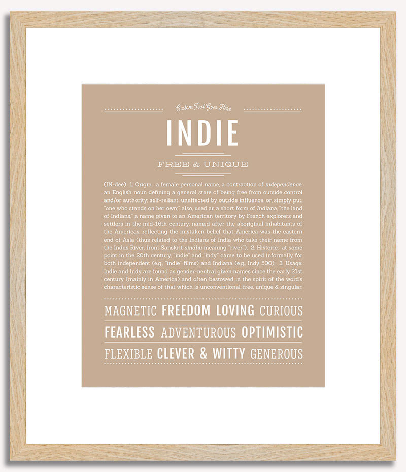 Indie | Name Art Print