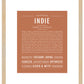 Indie | Name Art Print