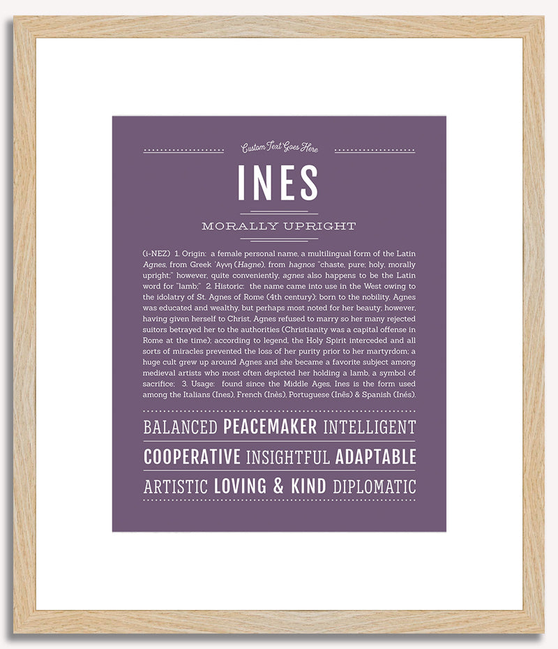 Ines | Name Art Print