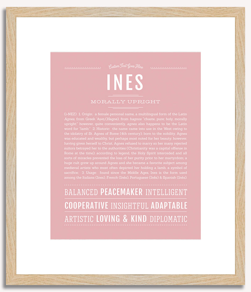 Ines | Name Art Print