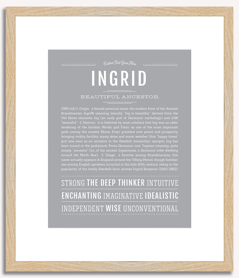 Ingrid | Name Art Print