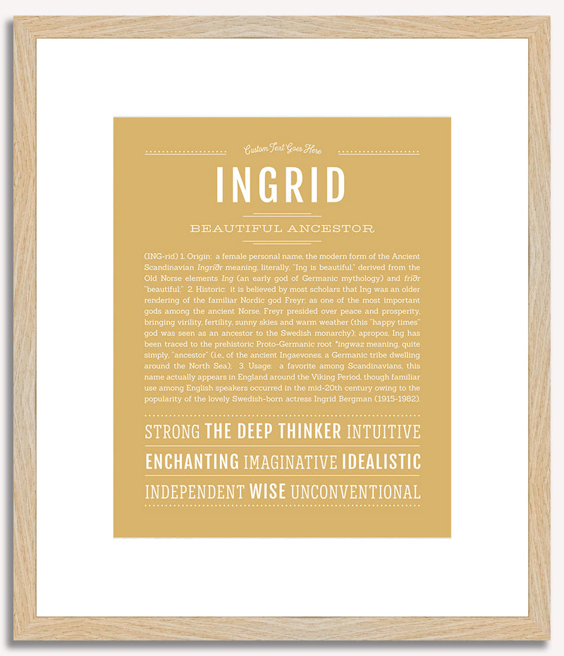 Ingrid | Name Art Print