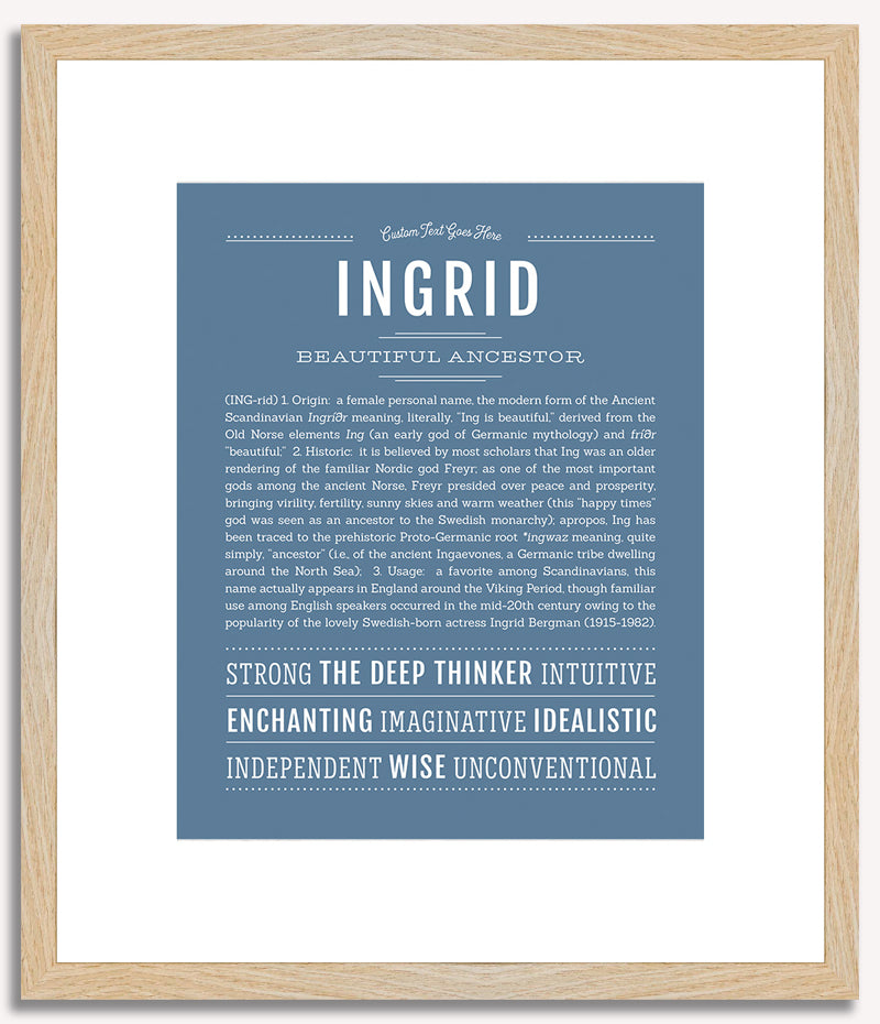 Ingrid | Name Art Print