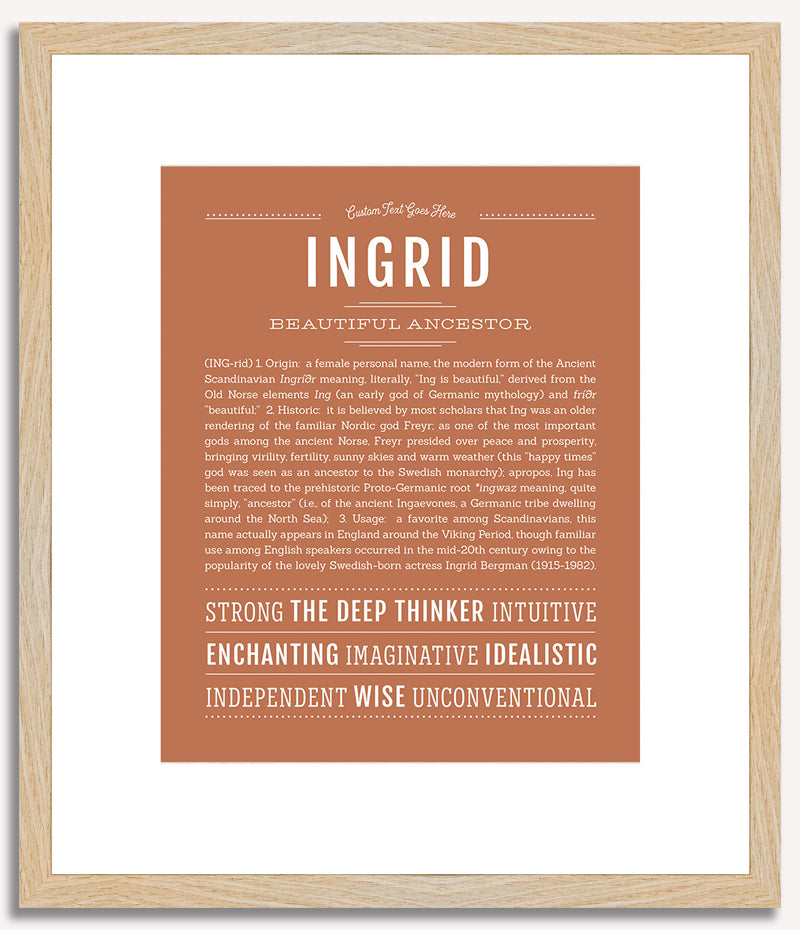 Ingrid | Name Art Print