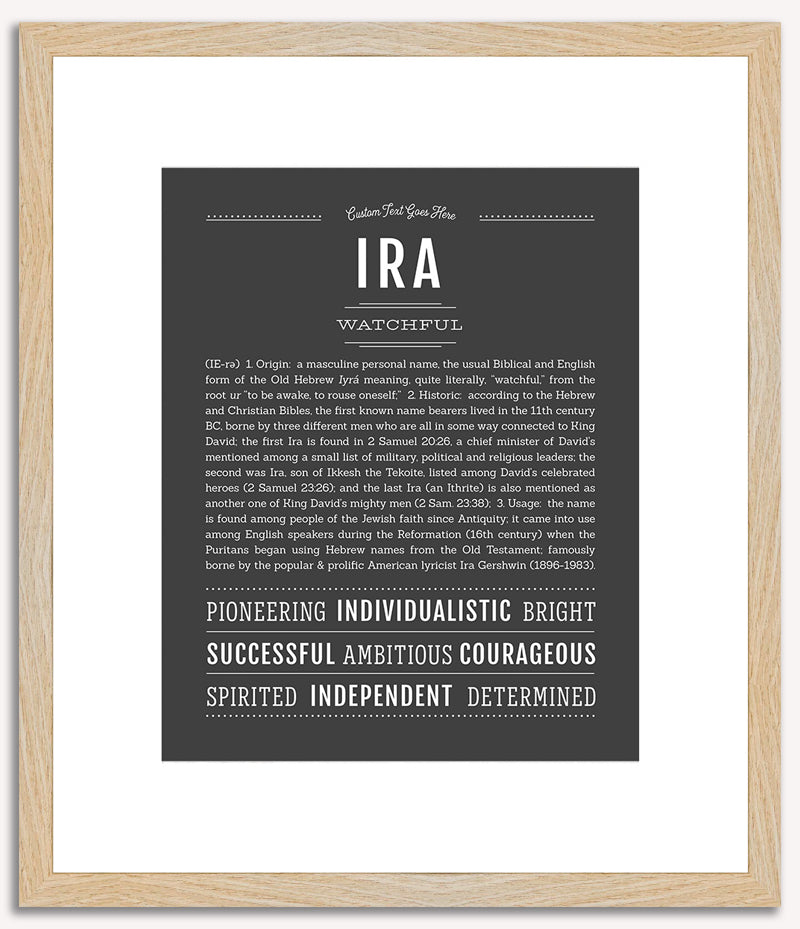 Ira | Name Art Print