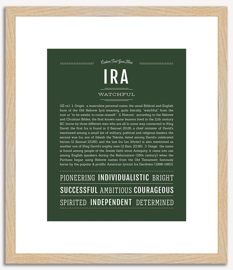 Ira | Name Art Print